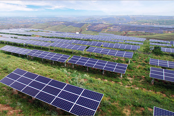 Mountain photovoltaic project